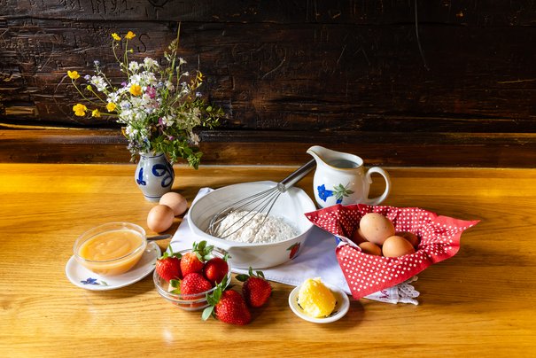 Zutaten für den Kaiserschmarrn